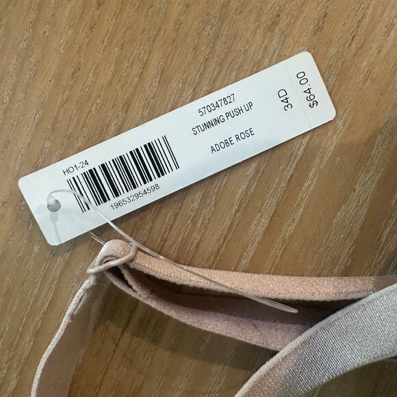 Soma Stunning Push Up Plunge Bra Adobe Rose 34D - Picture 3 of 7